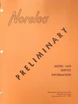 Norelco Model 1440 Portable Cassette Recorder Preliminary Schematic - Original. Fixed Price $20.00.