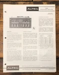 Altec Model 1608A Mixer Amplifier Owners & Schematic Manual *original* #1. Fixed Price $19.97.