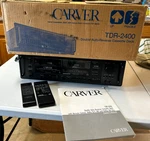 Vintage Carver TDR-2400 Double Auto Reverse Cassette Deck, Japan, Excellent 1990. Fixed Price $220.00.