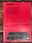 Tandberg Model Tia 3012 Amplifier Owners / User Manual *original*. Fixed Price $59.97.