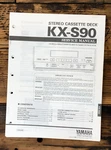 Yamaha KX-S90 Cassette Service Manual *original*. Fixed Price $14.97.
