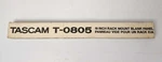 Tascam T-080805 19 Inch Rack Mount Blank Panel New Old Stock Sealed Teac Japan. Fixed Price $119.99.