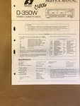 Sansui D-350W Cassette / Tape Player Service Manual *original* #2. Fixed Price $9.97.