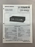 Fisher CR-W889 Original Service Manual Free Shipping. Fixed Price $14.00.