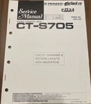 Pioneer CT-S705 Stereo Cassette Deck Original Service Repair Manual. Fixed Price $14.94.