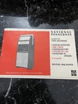 Vintage National Panasonic Cassette Recorder Model RQ209-DS Manual Only. Fixed Price $12.74.