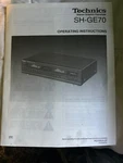 Technics SH-GE70 Stereo Graphic Equalizer Rare Exc. Fixed Price $500.00.