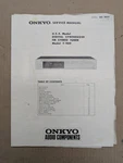 Onkyo Model T-909 Usa Digital Synthesized Fm Stereo Tuner Servman D-4741. Fixed Price $54.95.