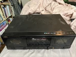 Aiwa AD-WX888 Stereo Dual Cassette Deck Amts, Powers On, Untested. Fixed Price $119.00.