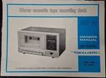 Realistic 14-663 SCT-34 Cassette Deck Owner's Manual Original. Fixed Price $29.99.