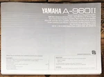 Yamaha A-960 Ii Amplifier Owner / User Manual *original*. Fixed Price $24.97.