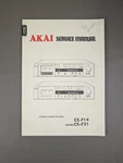 Akai Stereo Cassette Deck Model CS-F21, C-F14 D-1634. Fixed Price $54.95.