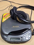 Aiwa XP-55 Portable Cd Player Anti Skip W/ HP-A270A Headphones Working Well. Fixed Price $37.00.