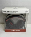 Koss Closed Back Gaming Headphones Boom Microphone Red GMR-540-USB Open Box. Fixed Price $21.00.