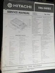 Hitachi TRQ-340RX Service Manual Cassette Tape Recorder Original. Fixed Price $19.99.