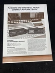1980 Nad 6040 & 6140 Metal Ready Cassette Decks Foldout Sales Brochure Specs. Fixed Price $14.99.