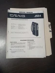 Craig J554 Service Manual Original Repair Electronic Notebook Micro Tape. Fixed Price $49.99.
