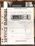 Kenwood KX-770RB Cassette Service Manual *original*. Fixed Price $14.97.