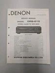 Denon Model DRS-610 Stereo Cassette Tape Deck Service Manual D-5123. Fixed Price $54.95.
