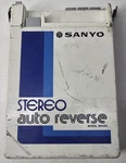 Vintage Sanyo M6060 White Portable Auto Reverse Cassette Player - For Parts. Fixed Price $60.00.
