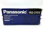 New In Box Panasonic RQ-2102 Portable Cassette Recorder Nos. Fixed Price $164.99.