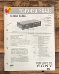 Sony TC-FX430 TC-FX433 Cassette Service Manual *original*. Fixed Price $14.97.