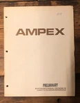 Ampex Micro 70 Cassette Prelim. Service Manual *original*. Fixed Price $14.97.