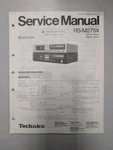 Technics RS-M275X Silverface/black Cassette Deck Service Manual D-5046. Fixed Price $54.95.