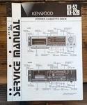 Kenwood KX-52B Cassette Service Manual *original*. Fixed Price $19.97.