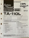 Pioneer Ku TA-110L Stereo Tuner Amplifier Original Service Repair Manual. Fixed Price $19.94.