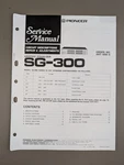 Pioneer SG-300 Graphic Equalizer Service Manual D-1972. Fixed Price $54.95.