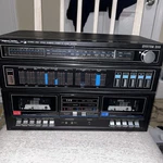 Realistic System 200 Model 13-1229 Dual Cassette Deck Am Fm Everything Works. Fixed Price $107.99.