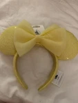 Disney Parks Yellow Sequin Bow Minnie Mickey Mouse Ears Headband New 2026. Fixed Price $45.00.