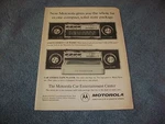 1973 Motorola TF852AX Vintage 8-TRACK Player Ad "...giver You The Whole Bit...". Fixed Price $11.49.