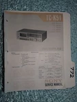 Sony TC-K51 Service Manual Original Repair Book Stereo Tape Deck Player. Fixed Price $19.98.