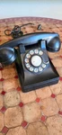 Vintage 1930'S Bell Systems Model 302 Black Bakelite Rotary Dial Telephone. Fixed Price $57.85.