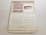 Teac Service Manual A-303 206CASSETTE Deck W/ Schematics (original). Fixed Price $20.00.