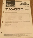 Pioneer TX-055 Fm/am Digital Synthesized Tuner Original Service Repair Manual. Fixed Price $14.94.