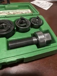 Greenlee Slugbuster Knockout Punch Set 7235BB3 Manual Tool With Dies. Fixed Price $100.00.