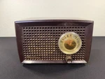 Airline Montgomery Ward Vintage Tube Radio Model GSL-1565B Walnut Bakelite Read. Fixed Price $69.95.