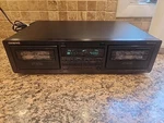 Look! Onkyo TA-RW144 Dual Auto Reverse Cassette Deck, Dolby & C, Serviced.. Fixed Price $135.90.