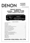 Service Manual Guide For Denon DRM-740. Fixed Price $16.83.