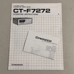 Pioneer CT-F7272 Cassette Tape Deck Owners Manual + Authorized Dealers Original. Fixed Price $25.00.