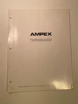 Ampex Micro 54 Service / Maintenance Manual. Fixed Price $50.00.
