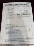 Orig. Sharp VC-A410U(B) VC-H810U(B) VC-A411U VC-H811U VC-A820U Service Manual. Fixed Price $29.99.