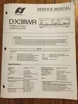 Sansui D-X311WR Cassette Original Service Repair Manual. Fixed Price $11.95.