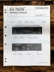 Kenwood KX-79CW Cassette Service Manual *original*. Fixed Price $14.97.