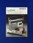 Catalog Sony CF-2700D Fm Am Stereo Radio Cassette Player Vintage 1970 Japan. Fixed Price $42.49.