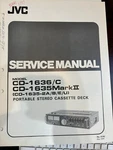 Jvc CD-1636/C CD-1635 Mark Ii 2 Repair Service Manual From Usa **original**. Fixed Price $32.99.