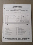 Mitsubishi Auto Changer Double Cassette Deck Model DT-156 Service Manual D-4819. Fixed Price $64.95.